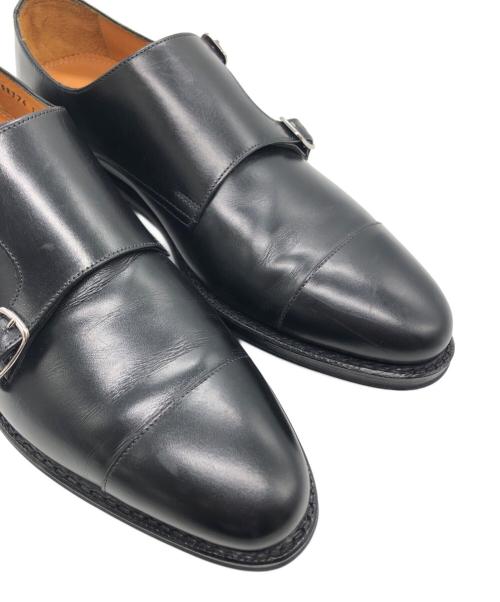 Jalan Sriwijaya（ジャランスリウァヤ）Jalan Sriwijaya (ジャランスリウァヤ) ダブルモンクストラップシューズ ブラック サイズ:7の古着・服飾アイテム