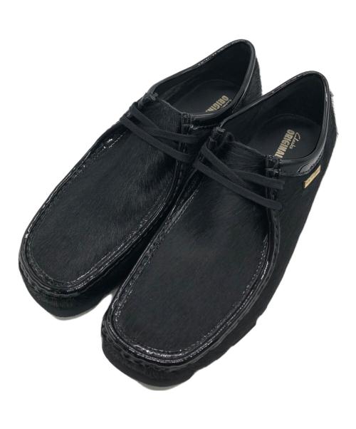 CLARKS（クラークス）CLARKS (クラークス) atmos (アトモス) BlackEyePatch (ブラックアイパッチ) Wallabee Black Hair ブラック サイズ:UK11G 未使用品の古着・服飾アイテム