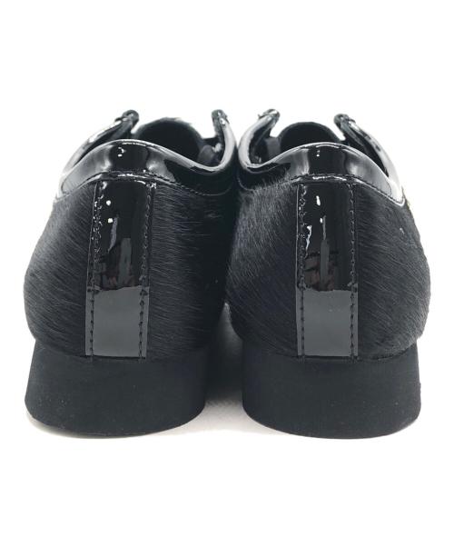 CLARKS（クラークス）CLARKS (クラークス) atmos (アトモス) BlackEyePatch (ブラックアイパッチ) Wallabee Black Hair ブラック サイズ:UK11G 未使用品の古着・服飾アイテム