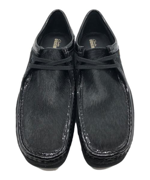 CLARKS（クラークス）CLARKS (クラークス) atmos (アトモス) BlackEyePatch (ブラックアイパッチ) Wallabee Black Hair ブラック サイズ:UK11G 未使用品の古着・服飾アイテム