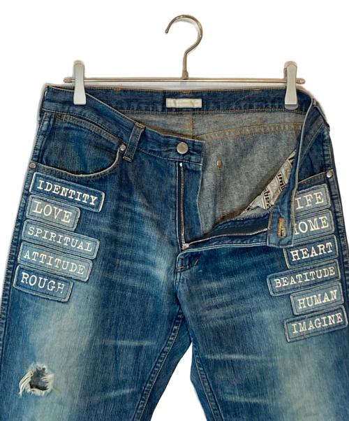 NUMBER (N)INE（ナンバーナイン）NUMBER (N)INE (ナンバーナイン) パッチワークデニムパンツ インディゴ サイズ:SIZE 4×L32の古着・服飾アイテム