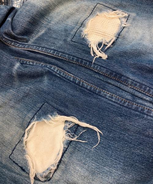 NUMBER (N)INE（ナンバーナイン）NUMBER (N)INE (ナンバーナイン) パッチワークデニムパンツ インディゴ サイズ:SIZE 4×L32の古着・服飾アイテム