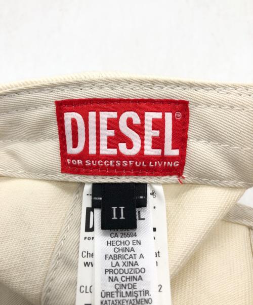 DIESEL（ディーゼル）DIESEL (ディーゼル) C-BEAST-A1 ベースボールキャップ ホワイト サイズ:2の古着・服飾アイテム