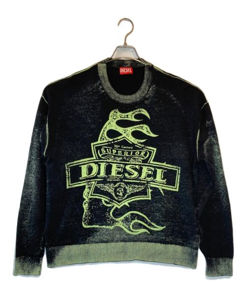 DIESEL（ディーゼル）DIESEL (ディーゼル) K-BELEZ KNITWEAR ブラック サイズ:SIZE Lの古着・服飾アイテム