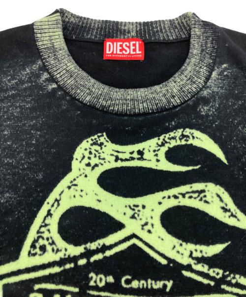 DIESEL（ディーゼル）DIESEL (ディーゼル) K-BELEZ KNITWEAR ブラック サイズ:SIZE Lの古着・服飾アイテム