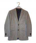 BURBERRY BLACK LABELバーバリーブラックレーベル）の古着「千鳥柄格子2Bテーラードジャケット」｜ブラック