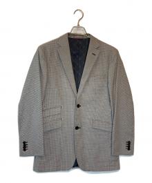 BURBERRY BLACK LABEL（バーバリーブラックレーベル）の古着「千鳥柄格子2Bテーラードジャケット」｜ブラック