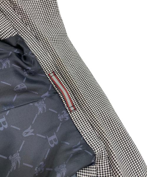 BURBERRY BLACK LABEL（バーバリーブラックレーベル）BURBERRY BLACK LABEL (バーバリーブラックレーベル) 千鳥柄格子2Bテーラードジャケット ブラック サイズ:SIZE Mの古着・服飾アイテム