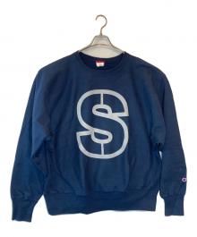 SOBUT BRAND（ソバット ブランド）の古着「プリントスウェット」｜ネイビー