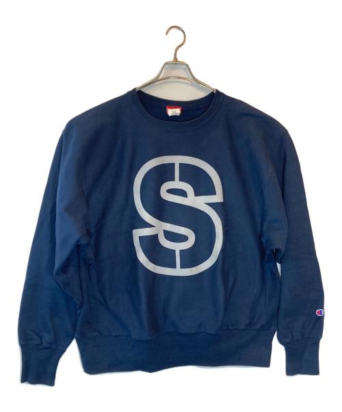 SOBUT BRAND（ソバット ブランド）SOBUT BRAND (ソバット ブランド) プリントスウェット ネイビー サイズ:SIZE XLの古着・服飾アイテム