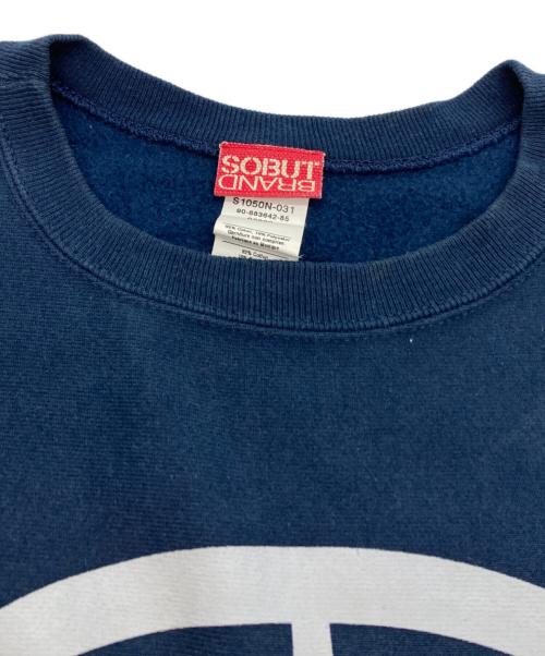 SOBUT BRAND（ソバット ブランド）SOBUT BRAND (ソバット ブランド) プリントスウェット ネイビー サイズ:SIZE XLの古着・服飾アイテム