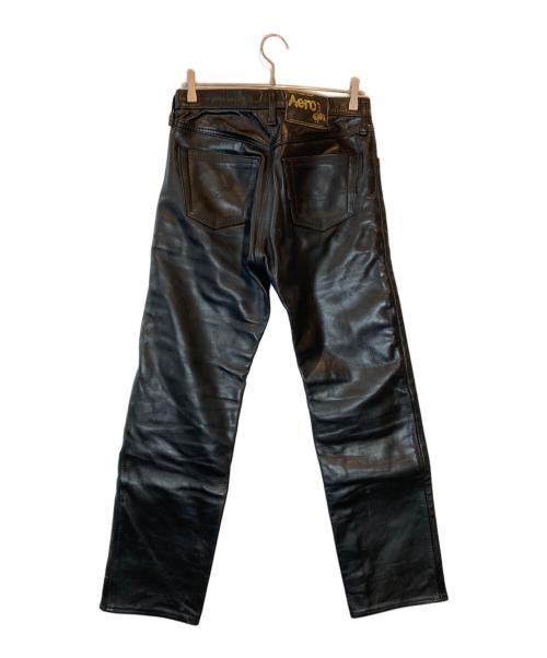 Aero LEATHER（エアロレザー）AERO LEATHER (エアロレザー) ステアハイド レザーパンツ ブラック サイズ:SIZE 31の古着・服飾アイテム