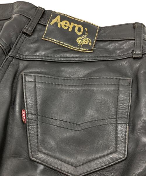 Aero LEATHER（エアロレザー）AERO LEATHER (エアロレザー) ステアハイド レザーパンツ ブラック サイズ:SIZE 31の古着・服飾アイテム