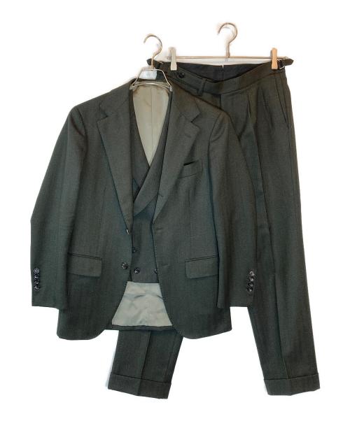 Brilla per il gusto（ブリッラ ペル イルグースト）Brilla per il gusto (ブリッラ ペル イルグースト) シャドーヘリンボーン3ピーススーツ グレー サイズ:SIZE 44の古着・服飾アイテム