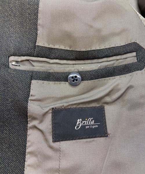 Brilla per il gusto（ブリッラ ペル イルグースト）Brilla per il gusto (ブリッラ ペル イルグースト) シャドーヘリンボーン3ピーススーツ グレー サイズ:SIZE 44の古着・服飾アイテム