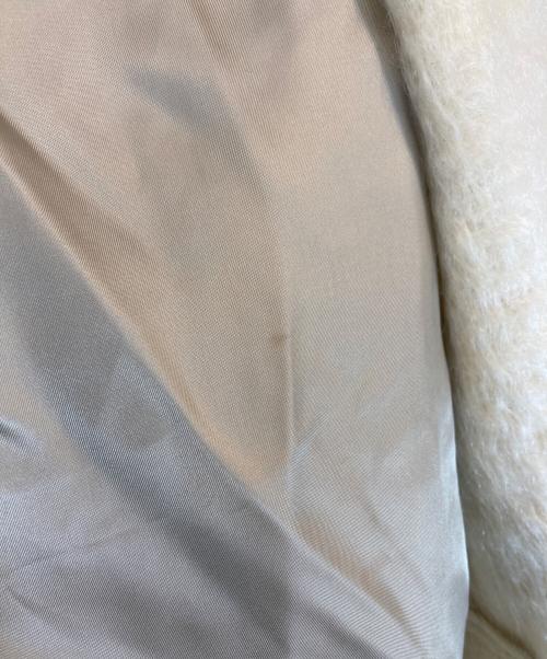 ebure（エブール）ebure (エブール) モヘアリバー ミドルシャギーコート アイボリー サイズ:38の古着・服飾アイテム