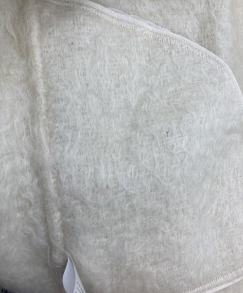 ebure（エブール）ebure (エブール) モヘアリバー ミドルシャギーコート アイボリー サイズ:38の古着・服飾アイテム