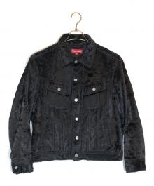 SUPREME（シュプリーム）の古着「Fuzzy Pile Trucker Jacket」｜ブラック