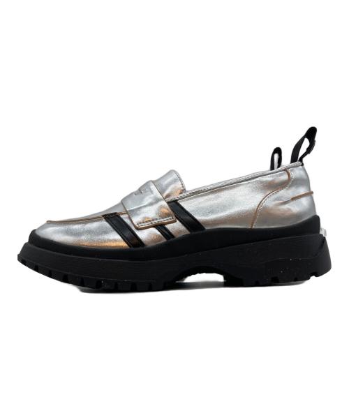 MARECHAL TERRE（マルシャルテル）MARECHAL TERRE (マルシャルテル) ラインローファー グレー サイズ:23.5の古着・服飾アイテム