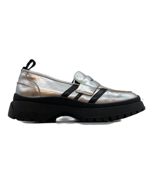 MARECHAL TERRE（マルシャルテル）MARECHAL TERRE (マルシャルテル) ラインローファー グレー サイズ:23.5の古着・服飾アイテム