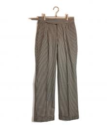 PT TORINO（ピーティートリノ）の古着「チェックグルカパンツ」｜ベージュ×ブラック