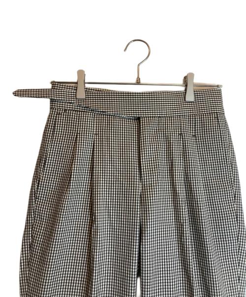 PT TORINO（ピーティートリノ）PT TORINO (ピーティートリノ) チェックグルカパンツ ベージュ×ブラック サイズ:42の古着・服飾アイテム