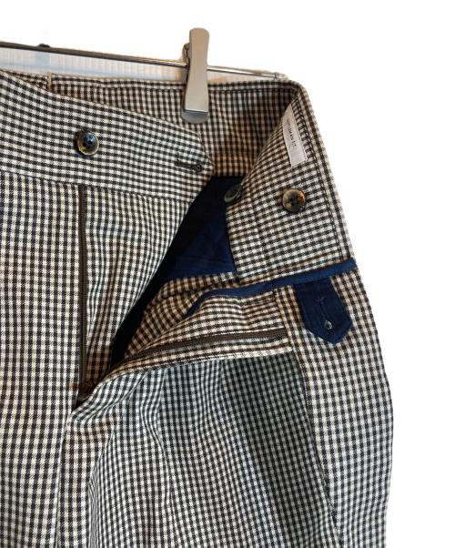 PT TORINO（ピーティートリノ）PT TORINO (ピーティートリノ) チェックグルカパンツ ベージュ×ブラック サイズ:42の古着・服飾アイテム