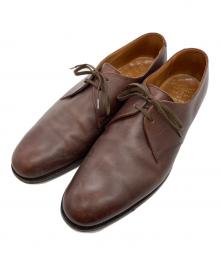 POULSEN SKONE & Co（ポールセン スコーン）の古着「プレーントゥシューズ」｜ブラウン