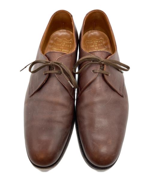 POULSEN SKONE & Co（ポールセン スコーン）POULSEN SKONE & Co (ポールセン スコーン) プレーントゥシューズ ブラウン サイズ:7 1/2Eの古着・服飾アイテム
