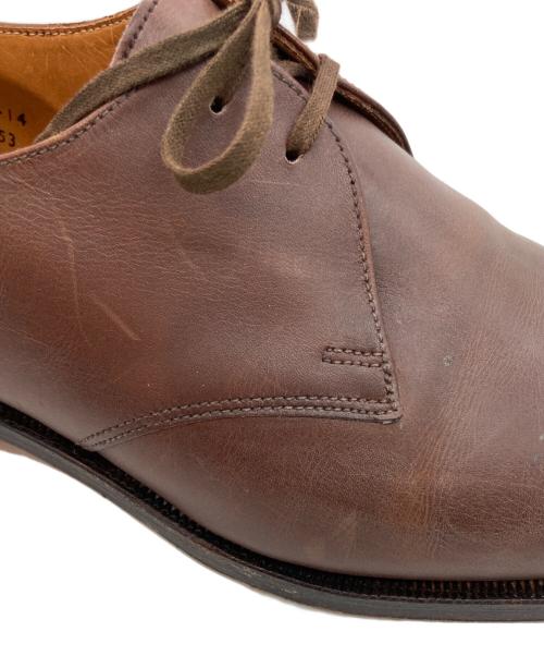 POULSEN SKONE & Co（ポールセン スコーン）POULSEN SKONE & Co (ポールセン スコーン) プレーントゥシューズ ブラウン サイズ:7 1/2Eの古着・服飾アイテム