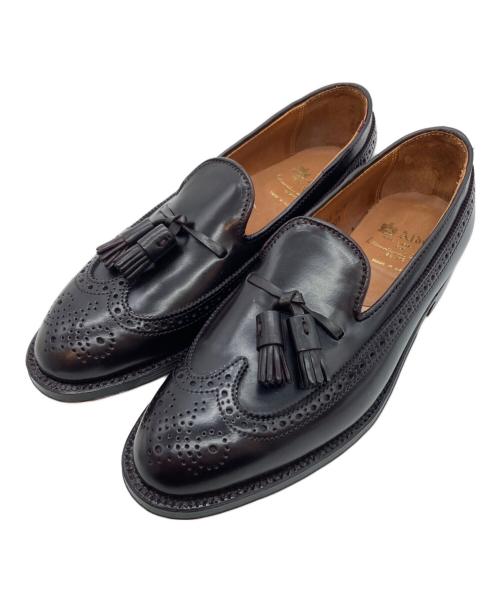 Alden（オールデン）ALDEN (オールデン) Long Wing Tassel Moccasin ブラック サイズ:7 1/2 Dの古着・服飾アイテム