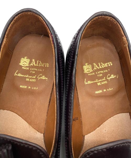 Alden（オールデン）ALDEN (オールデン) Long Wing Tassel Moccasin ブラック サイズ:7 1/2 Dの古着・服飾アイテム