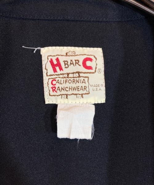 H BAR C（エイチバーシー）H BAR C (エイチバーシー) 刺繍入りウエスタンシャツ ブラック サイズ:無しの古着・服飾アイテム