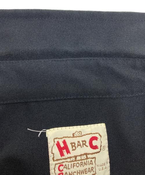 H BAR C（エイチバーシー）H BAR C (エイチバーシー) 刺繍入りウエスタンシャツ ブラック サイズ:無しの古着・服飾アイテム