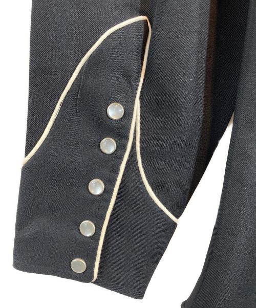 H BAR C（エイチバーシー）H BAR C (エイチバーシー) 刺繍入りウエスタンシャツ ブラック サイズ:15 1/2の古着・服飾アイテム