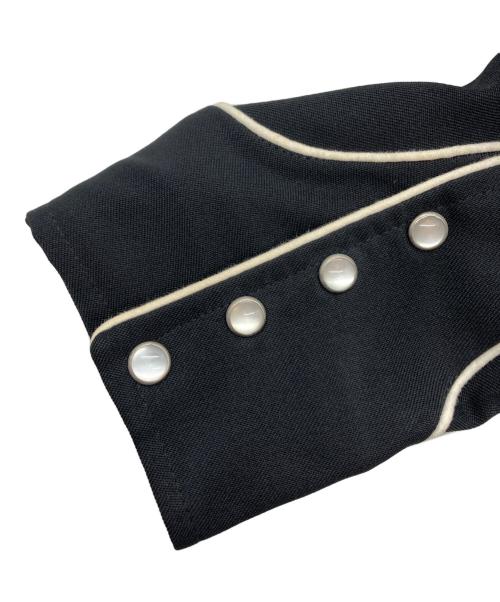 H BAR C（エイチバーシー）H BAR C (エイチバーシー) 刺繍入りウエスタンシャツ ブラック サイズ:15 1/2の古着・服飾アイテム