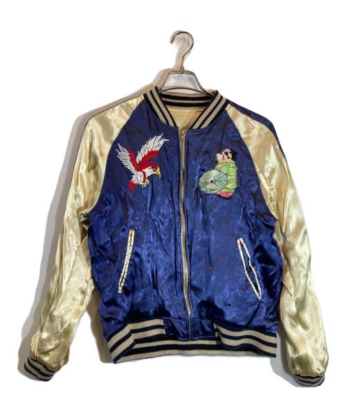 STUDIO D'ARTISAN（ステュディオダルチザン）STUDIO D'ARTISAN (ステュディオダルチザン) FLYING PIGスカジャン ブラック サイズ:Mの古着・服飾アイテム