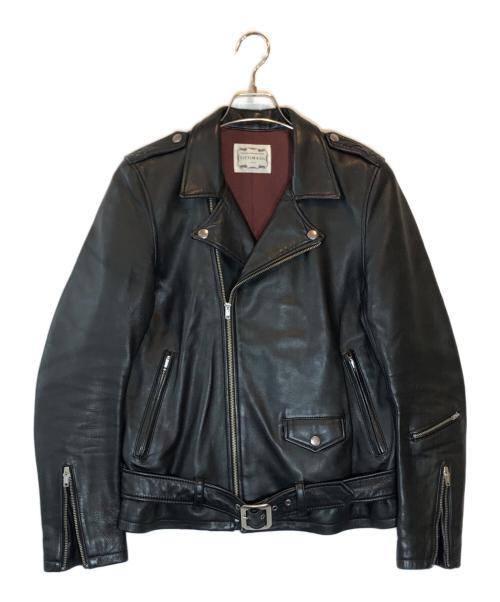 VICTIM（ヴィクティム）VICTIM (ヴィクティム) ダブルライダースジャケット ブラック サイズ:SIZE Lの古着・服飾アイテム