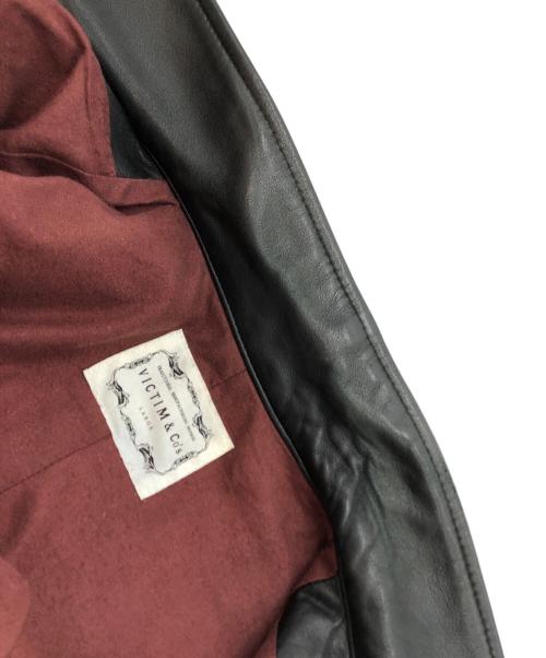 VICTIM（ヴィクティム）VICTIM (ヴィクティム) ダブルライダースジャケット ブラック サイズ:SIZE Lの古着・服飾アイテム