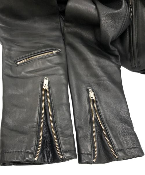 VICTIM（ヴィクティム）VICTIM (ヴィクティム) ダブルライダースジャケット ブラック サイズ:SIZE Lの古着・服飾アイテム