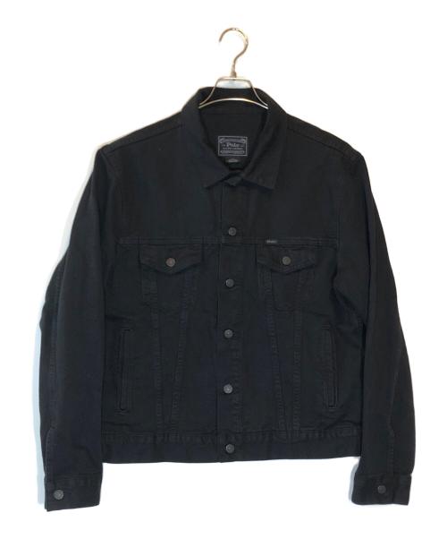 POLO RALPH LAUREN（ポロ・ラルフローレン）POLO RALPH LAUREN (ポロ・ラルフローレン) デニムジャケット ブラック サイズ:SIZE Lの古着・服飾アイテム