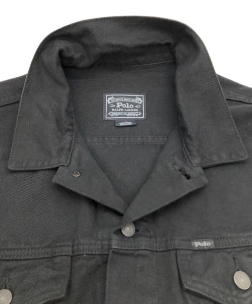 POLO RALPH LAUREN（ポロ・ラルフローレン）POLO RALPH LAUREN (ポロ・ラルフローレン) デニムジャケット ブラック サイズ:SIZE Lの古着・服飾アイテム
