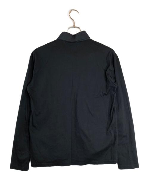 BURBERRY BLACK LABEL（バーバリーブラックレーベル）BURBERRY BLACK LABEL (バーバリーブラックレーベル) ワンポイント長袖シャツ ブラック サイズ:3の古着・服飾アイテム