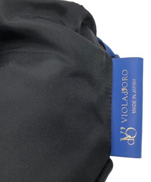 VIOLAd'ORO（ヴィオラドーロ）VIOLAd'ORO (ヴィオラドーロ) ノットハンドナイロントートXS ブラックの古着・服飾アイテム