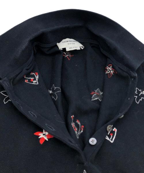 Thom Browne（トムブラウン）Thom Browne (トムブラウン) 刺繍ポロワンピース ネイビー サイズ:SIZE 42の古着・服飾アイテム