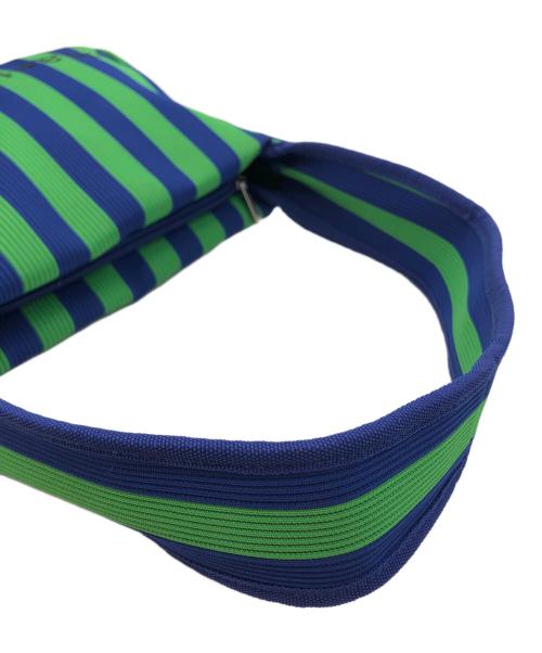 marimekko（マリメッコ）marimekko (マリメッコ) Knitted Bag Large Merirosvo ブルーの古着・服飾アイテム