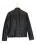 POLO RALPH LAUREN (ポロ・ラルフローレン) LAMBSKIN CAFE RACER JACKET / ラムレザージャケット ブラック サイズ:SIZE S：45000円