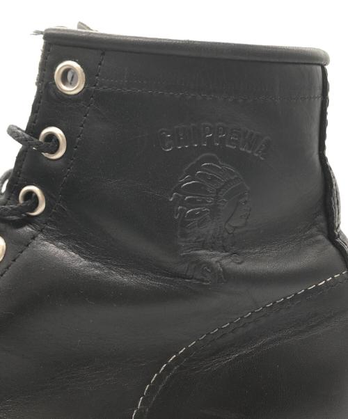 CHIPPEWA（チペワ）CHIPPEWA (チペワ) 6インチモックトゥブーツブーツ ブラック サイズ:8Dの古着・服飾アイテム