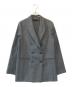 Curensology（カレンソロジー）の古着「ウールポプリンジャケット テーラード ダブル」｜グレー