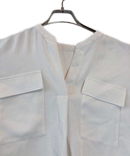 Noble（ノーブル）Noble (ノーブル) ワークディテールドレープシャツ アイボリー サイズ:記載無しの古着・服飾アイテム